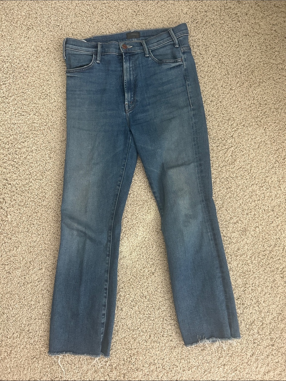 MOTHER Hustler Ankle Fray Sz 29